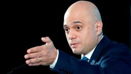 MANCHESTER, ENGLAND - NOVEMBER 07: Sajid Javid delivers a speech on the Conservative Party's plans for the economy at the Airport Runway Visitor Park at Manchester Airport on November 7, 2019 in Manchester, England. Sajid Javid, who holds the government position of Chancellor of the Exchequer in Boris Johnson's Cabinet, set out the Conservative party's plans to invest in priorities such as education, technology, and infrastructure as the engines of growth over the next decade. (Photo by Christopher Furlong/Getty Images)