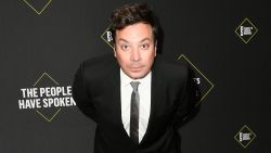 SANTA MONICA, CALIFORNIA - NOVEMBER 10: Jimmy Fallon attends the 2019 E! People's Choice Awards at Barker Hangar on November 10, 2019 in Santa Monica, California. (Photo by Frazer Harrison/Getty Images)