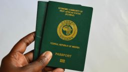 Nigerian passport - stock