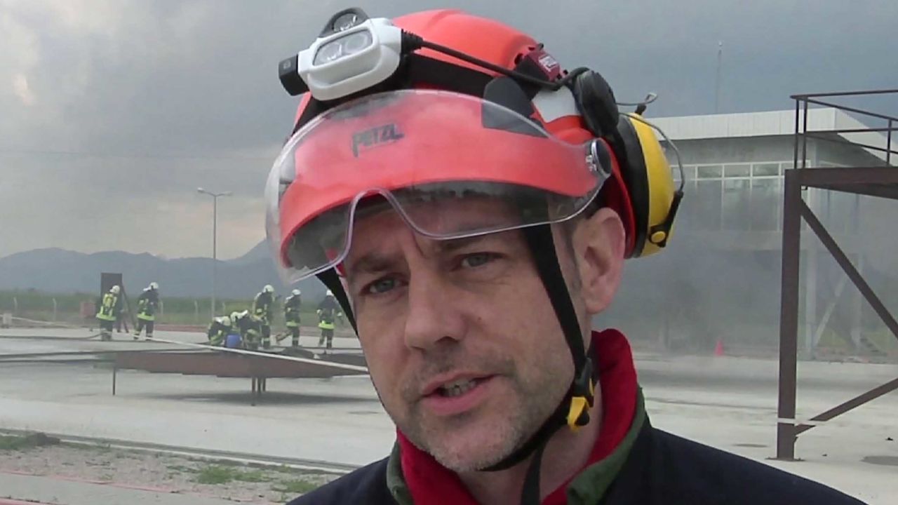 Le Mesurier pictured during training exercises in southern Turkey in 2015.
