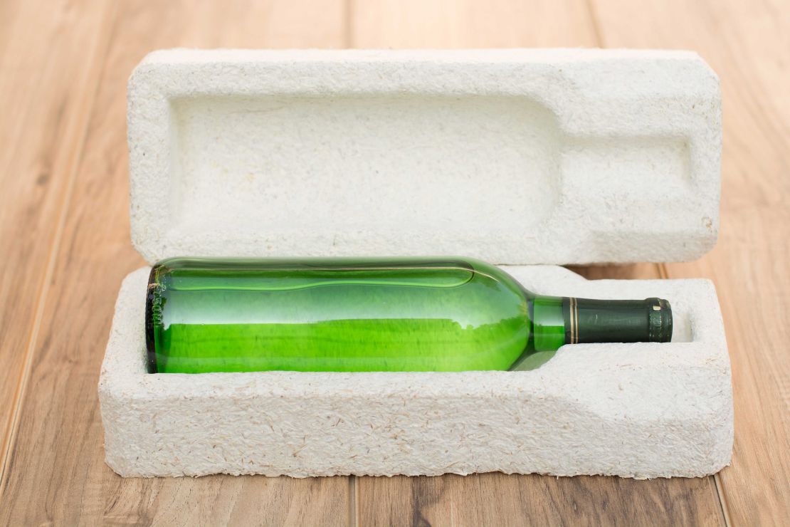 Mycelium provides a natural alternative to packaging materials made out styrofoam
