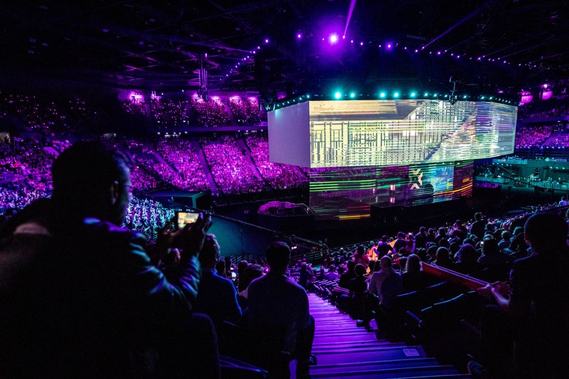 League of Legends World Championship Finals at AccorHotels Arena in Paris, France.