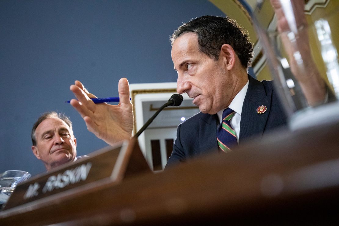 Raskin is seen during a full House Rules Committee meeting in October 2019.