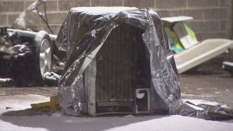 A 2-year-old girl was struck by a falling air conditioning unit on Monday and would later die from her injuries. 