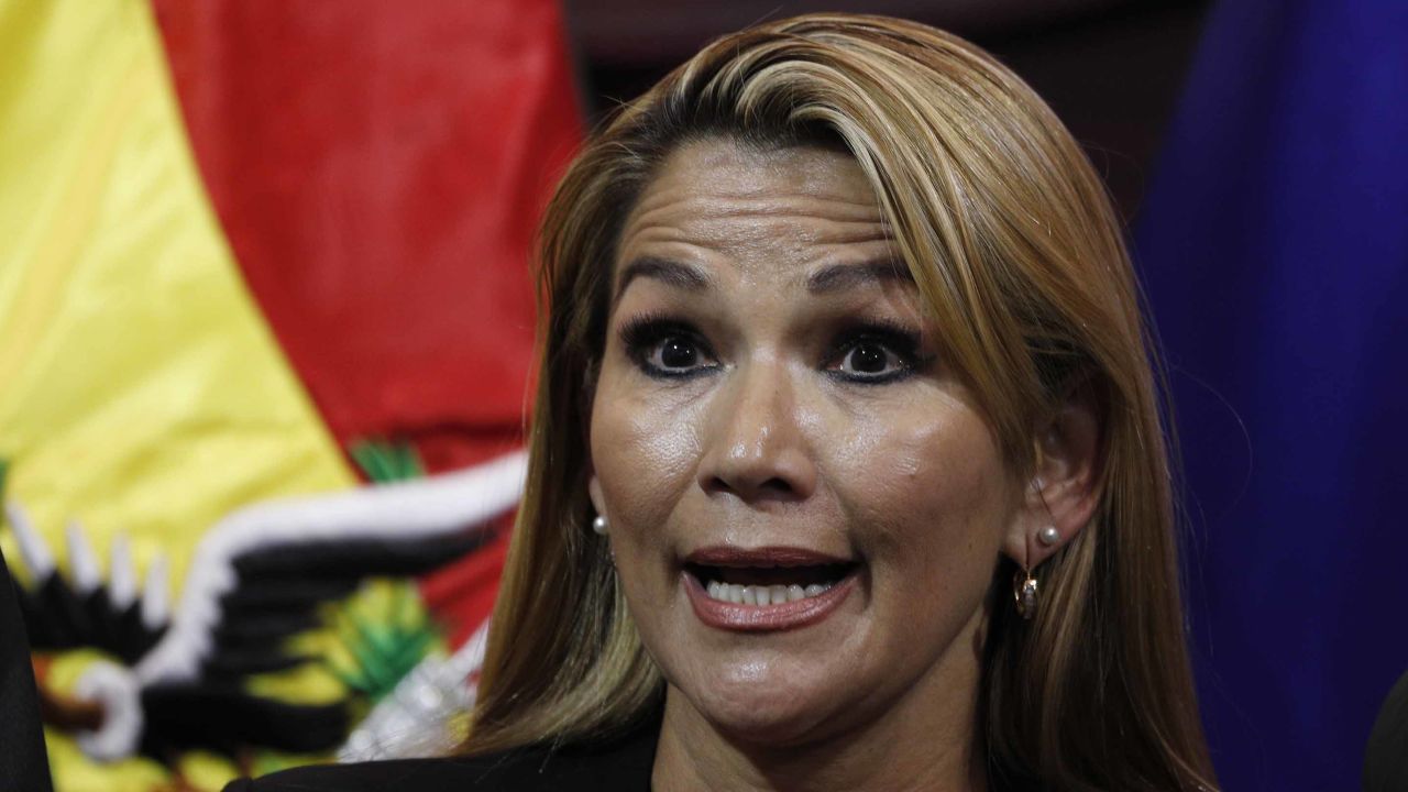 Jeanine Añez has said she is next in line to assume the presidency.