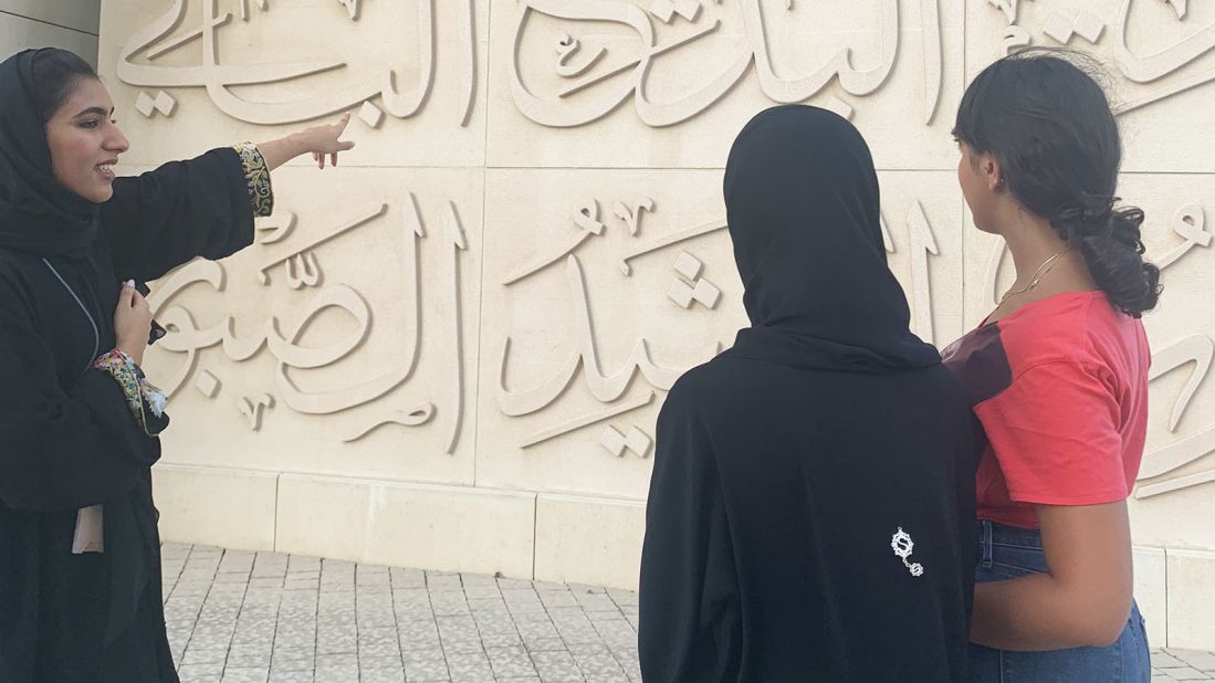 <strong>Mosques:</strong> Al Naqbi specializes in mosque and cultural site tours. She's one of a network of about 200 independent guides at work in Abu Dhabi. 