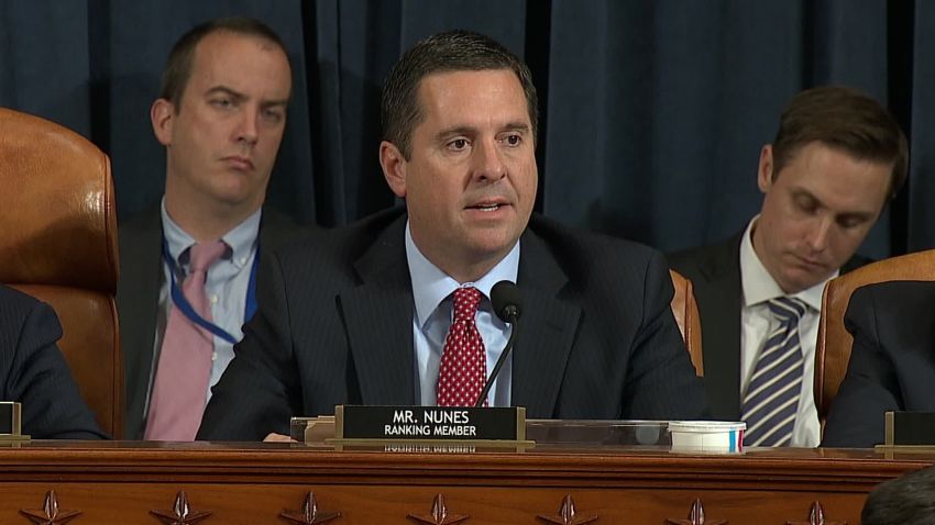 Rep. Devin Nunes' entire opening statement at the impeachment hearing ...