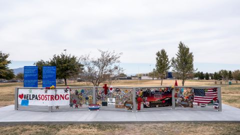 A new makeshift memorial for victims was set up this week in Ponder Park.