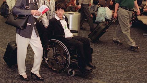 Sang Lan was paralyzed while performing a practice vault at the 1998 Goodwill Games.