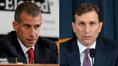 At left, Steve Castor is an attorney for Republicans on the House Intelligence Committee, and, at right, Adam Goldman is Democrats' counsel. 