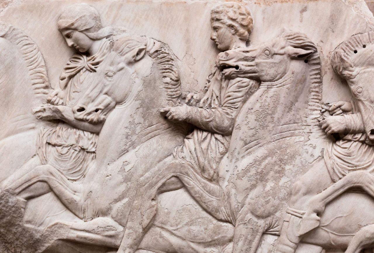 Such practice is becoming increasingly common around the world. The British Museum in London, home of the Parthenon Marbles (pictured), also offers virtual tours. 