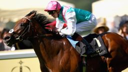 ASCOT, ENGLAND - JUNE 17:  Jockey James Doyle riding Kingman wins the St James's Palace Stakes during day one of Royal Ascot at Ascot Racecourse on June 17, 2014 in Ascot, England.  (Photo by Charlie Crowhurst/Getty Images for Ascot Racecourse)