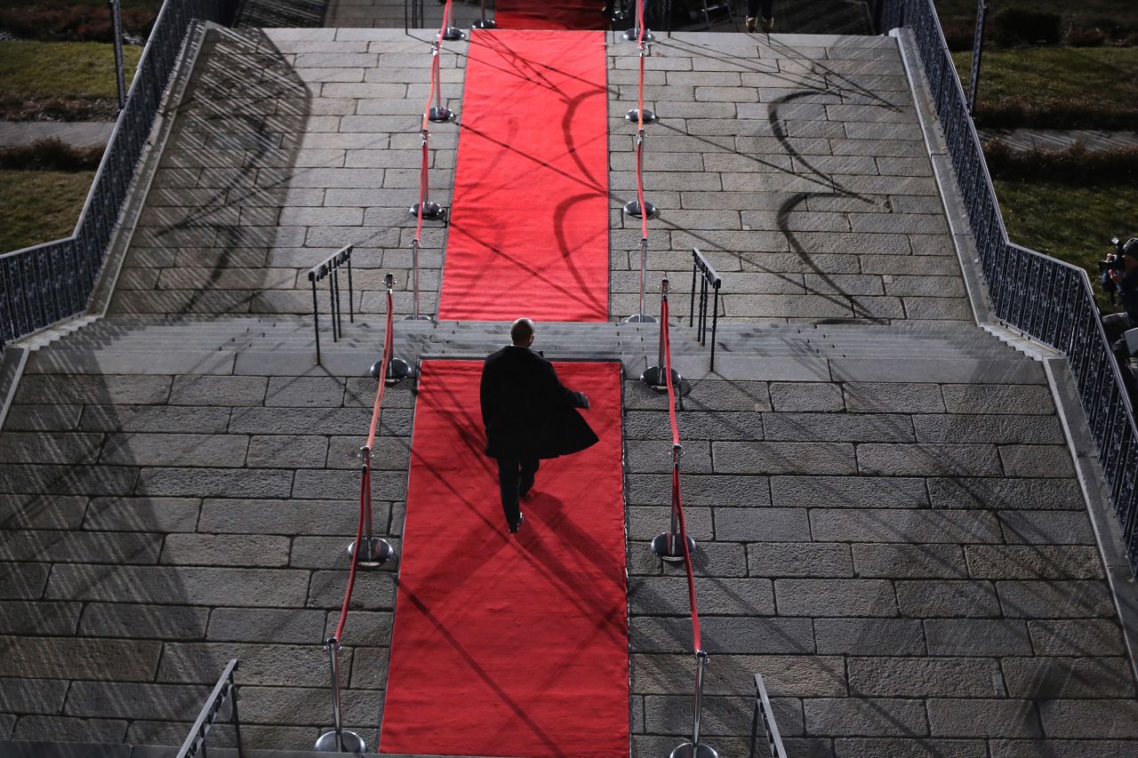 Patrick leaves the State House in Boston in January 2015. He chose not to seek a third term as governor.