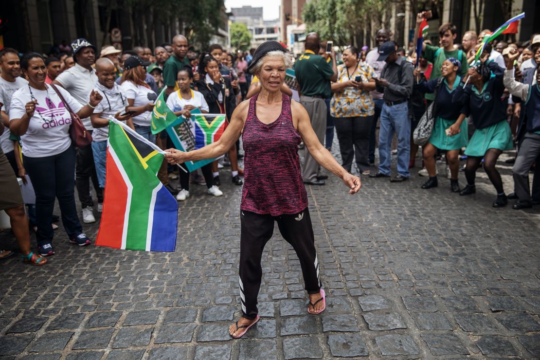 South Africans of all races celebrated together as the  Springboks paraded the Webb Ellis Cup around the country. But not everyone has joined in the fun.