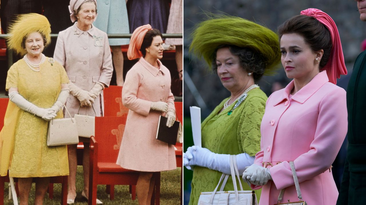 A feathered hat worn by the Queen Mother was recreated for the third season of the "The Crown."