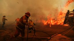 RFS Firefighters battle a spot fire on November 13 in Hillville.