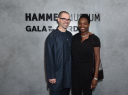 Justin Crosby (L) and Njideka Akunyili Crosby (R) attend Hammer Museum's 17th Annual Gala In The Garden on October 12, 2019