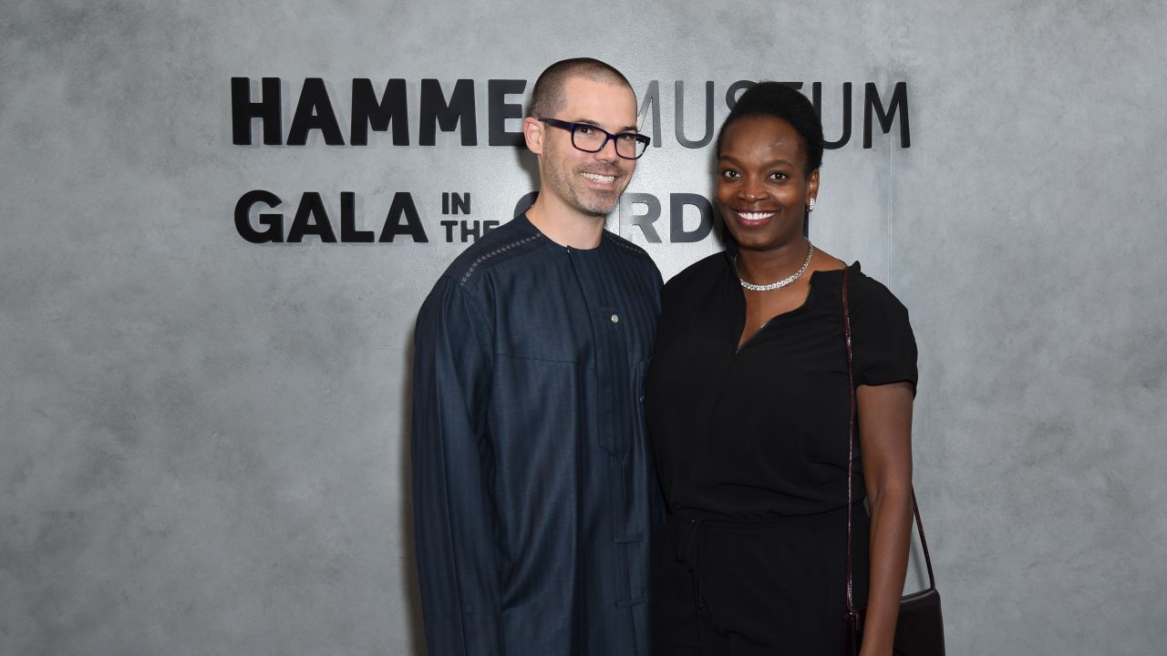 Justin Crosby (L) and Njideka Akunyili Crosby (R) attend Hammer Museum's 17th Annual Gala In The Garden on October 12, 2019