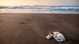 Plastic washed up on the beach in Indonesia, where Plastic Bank has collaborated with household goods giant SC Johnson to set up its collection store.