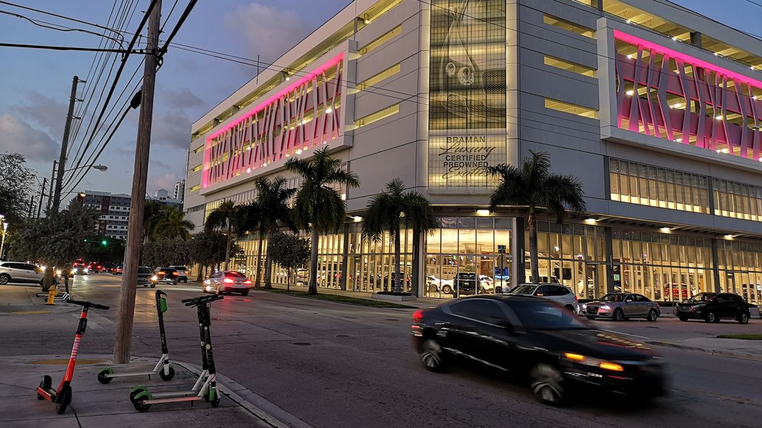 The weather in Miami makes it popular for year-round scootering