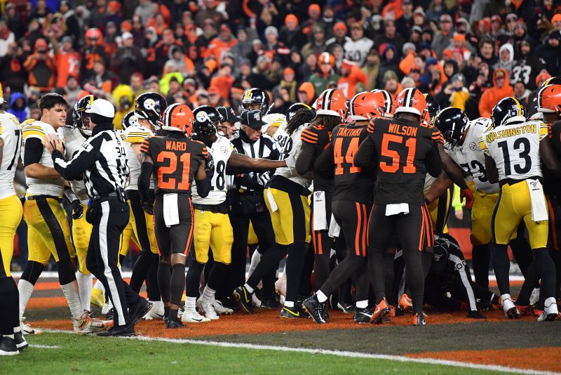 browns helmet steelers