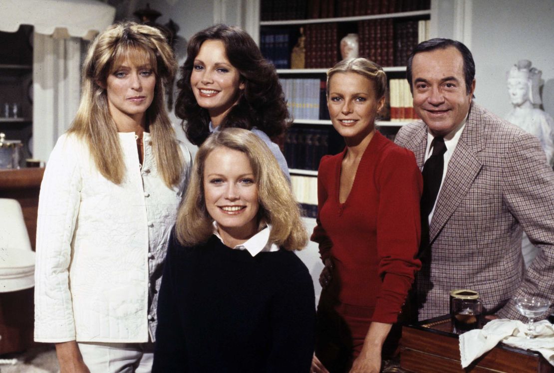 Farrah Fawcett, Jaclyn Smith, Shelley Hack, Cheryl Ladd, and David Doyle in 'Charlie's Angels' (Photo by Walt Disney Television via Getty Images)
