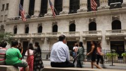 NEW YORK, NEW YORK - AUGUST 14: People walk by the New York Stock Exchange (NYSE) on August 14, 2019 in New York City. Following news of an economic slowdown in both Germany and China, concerns over a recession in America have sent stocks plummeting with the Dow down over 700 points in afternoon trading.  (Photo by Spencer Platt/Getty Images)