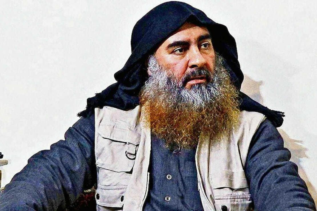 ISIS leader Abu Bakr al-Baghdadi is seen in an undated handout image provided by the US Department of Defense.