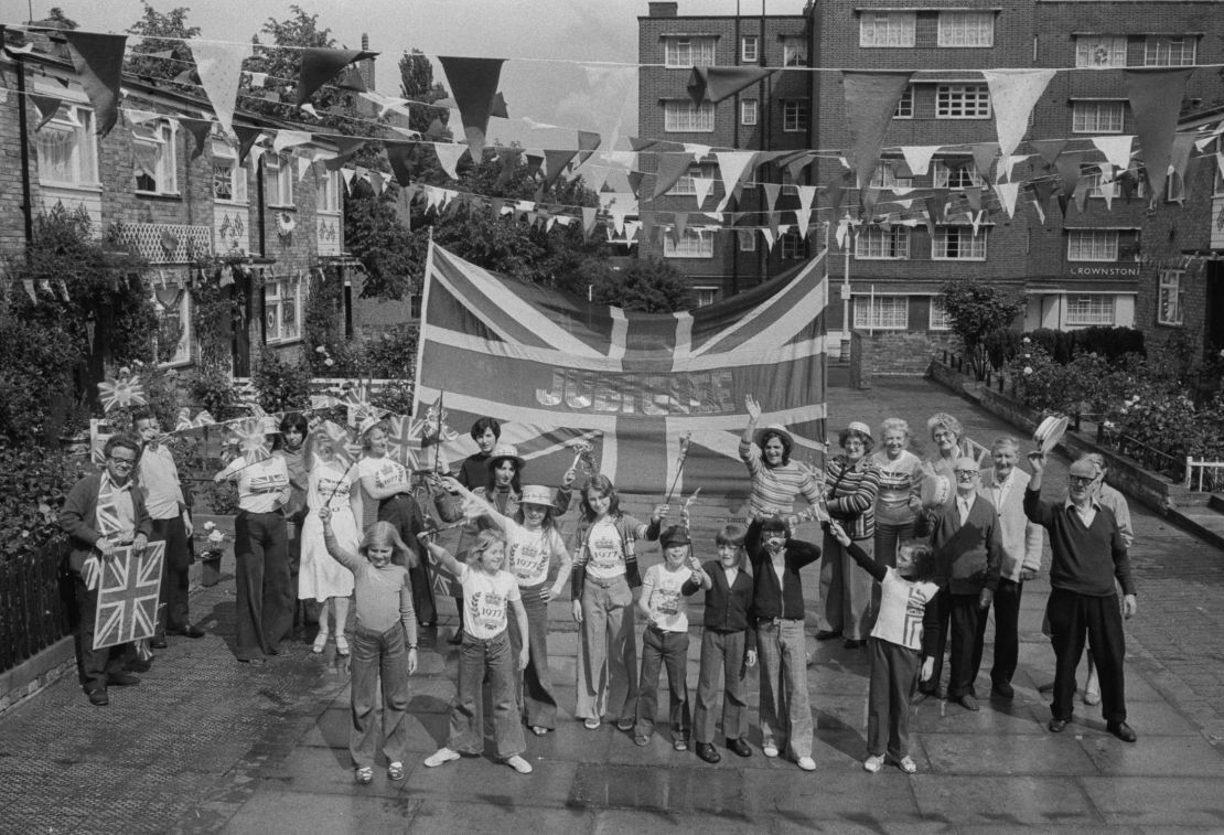 A street party during the Queen's 1977 Silver Jubilee.