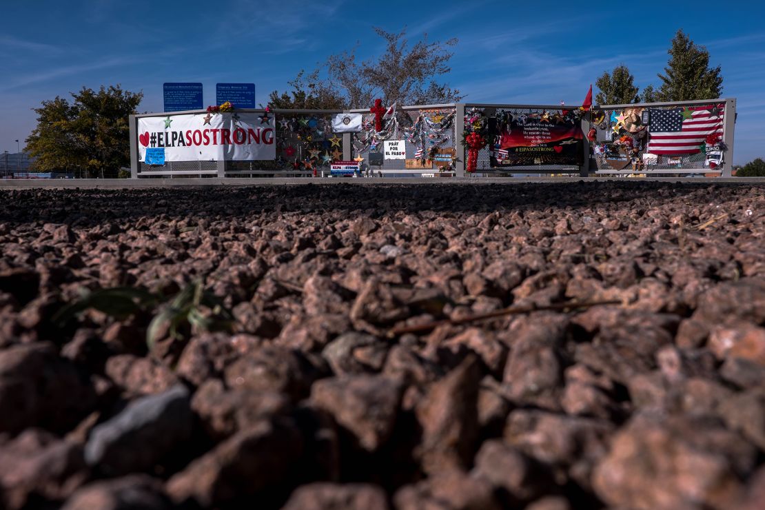 Selected items from a makeshift memorial for the victims were recently moved to a temporary location at Ponder Park.