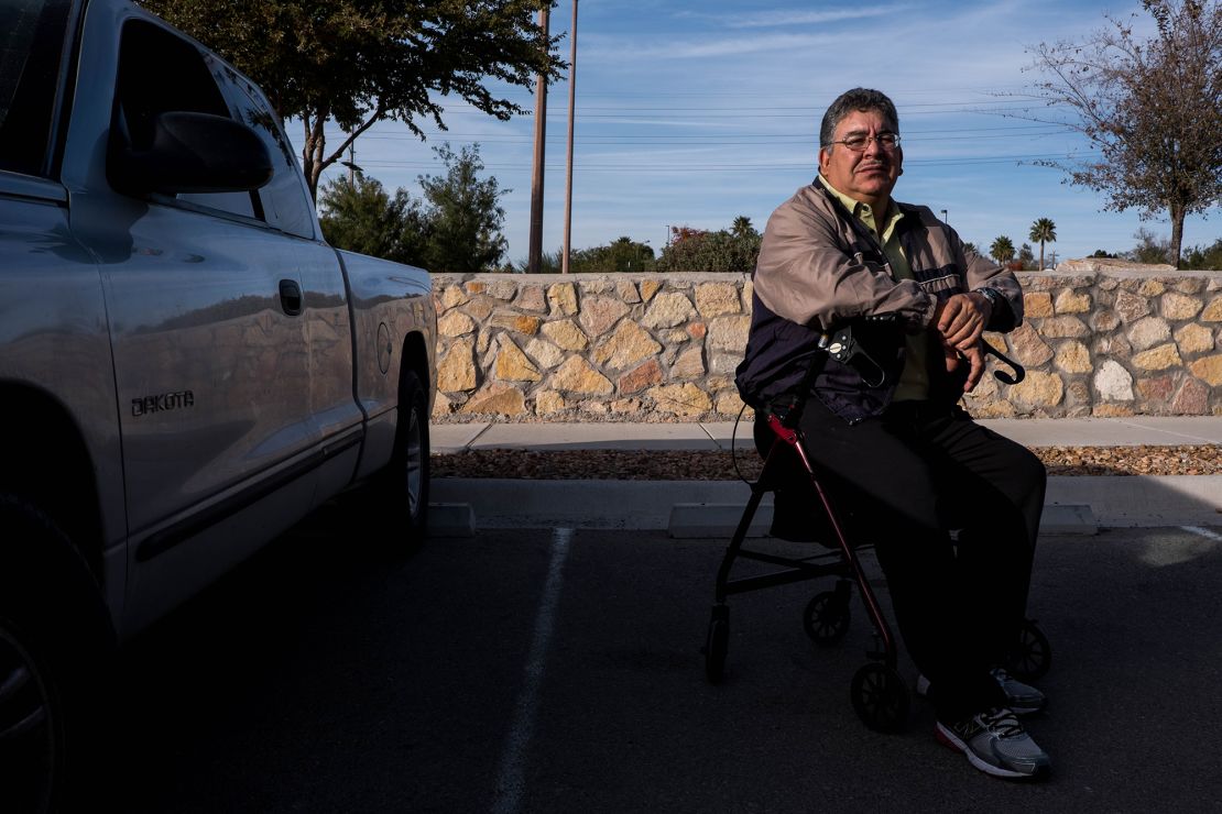 Arnulfo Rascon injured his knee as he tried to escape gunfire during the August 3 mass shooting in El Paso.