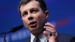 Democratic presidential candidate South Bend, Ind., Mayor Pete Buttigieg speaks during a fundraiser for the Nevada Democratic Party, Sunday, Nov. 17, 2019, in Las Vegas. (AP Photo/John Locher)