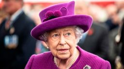 Britain's Queen Elizabeth II talks with volunteers and workers of the Royal British Legion Industries village in Aylesford, south of London on November 6, 2019, during a visit to celebrate the charitys centenary year. - Royal British Legion Industries (RBLI) is a national charity supporting Armed Forces personnel and veterans and their families, as well as those with a disability and people who have been long-term unemployed. The charity provides crucial support through accommodation, welfare, training and employment. (Photo by Richard Pohle / POOL / AFP) (Photo by RICHARD POHLE/POOL/AFP via Getty Images)