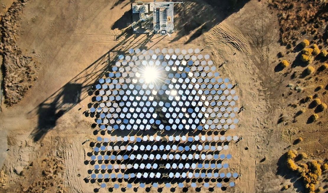 Los Angeles-based Heliogen harnesses the power of the sun to create the extreme heat required for mining, steel, cement and other industrial processes. The solar array pictured is not from the Rio Tinto mine, which has not yet launched the Heliogen platform.