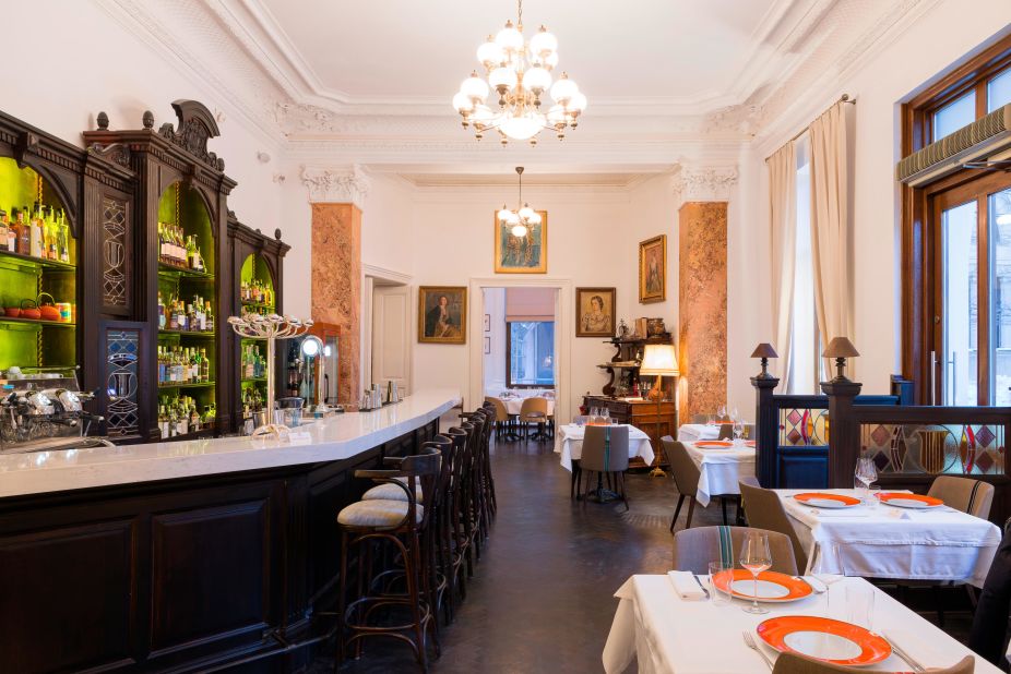<strong>Relais & Châteaux Bistro Ateneu:</strong> A superb alchemy of French and Romanian cultures, the bistro is housed in the resplendent Galleron building in downtown Bucharest.