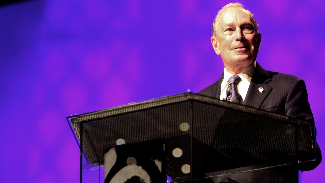 Michael Bloomberg speaks at the Christian Cultural Center on November 17, 2019, in Brooklyn.