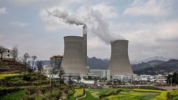 LIUZHI COUNTY, CHINA - FEBRUARY 7: A newly built Chinese state-owned coal fired power plant is seen on February 7, 2017 in Liuzhi County, Guizhou province, southern China.  A history of heavy dependence on burning coal for energy has made China the source of nearly a third of the world's total carbon dioxide (CO2) emissions, the toxic pollutants widely cited by scientists and environmentalists as the primary cause of global warming. China's government has fast-tracked deadlines to reach the country's emissions peak, and data suggest the country's coal consumption is already in decline. (Photo by Kevin Frayer/Getty Images)