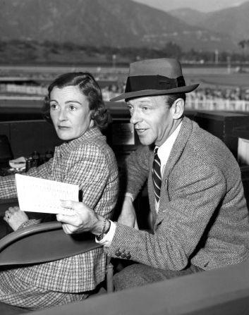 Fred Astaire and wife Phyllis at Santa Anita Park in 1951.