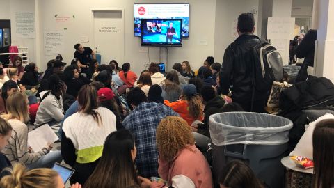Syracuse students conduct a dayslong sit-in in a campus building after a spate of racist incidents. 