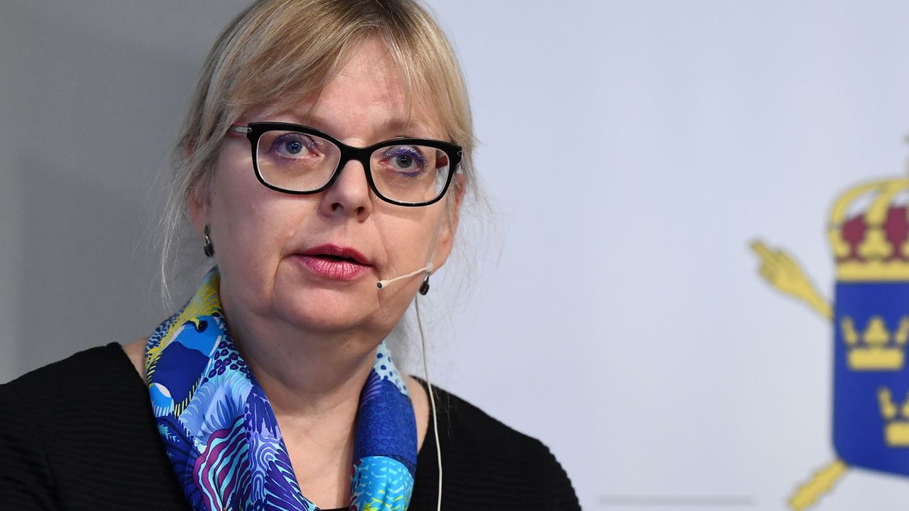 Deputy Director of Public Prosecution Eva-Marie Persson speaks to reporters on Thursday.