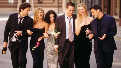 Cast members of NBC's comedy series "Friends." 