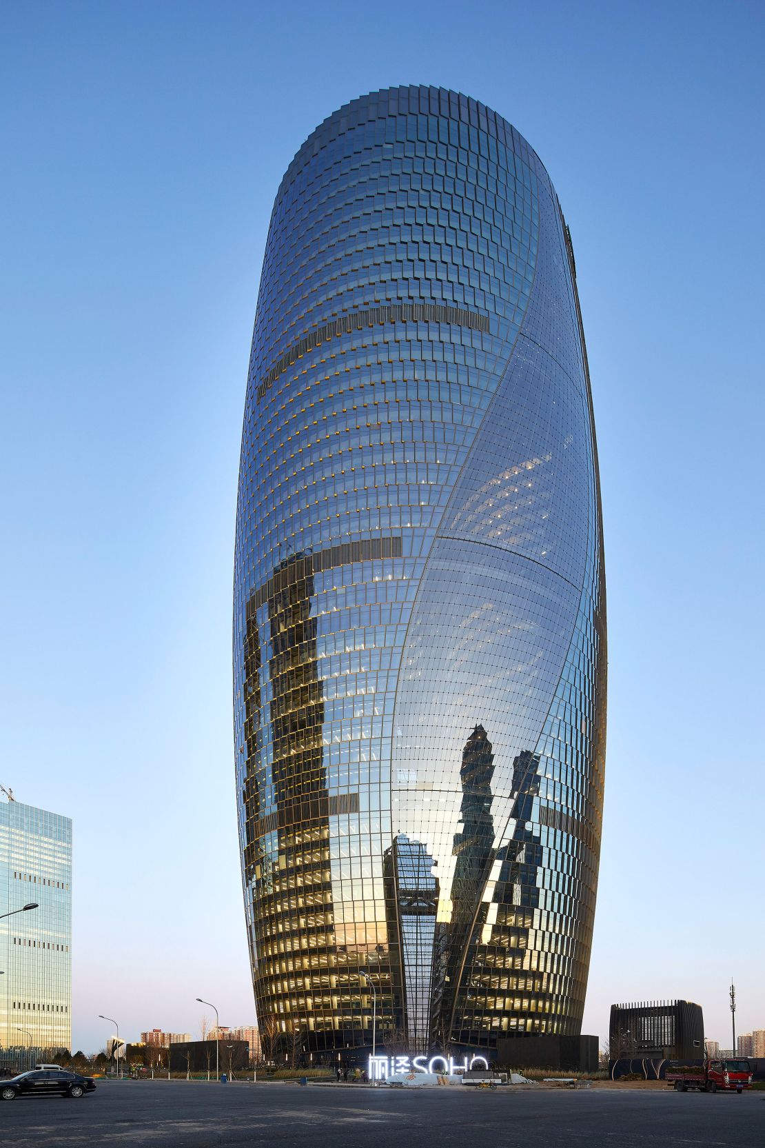 The tower is designed to be a focal point of the new Fengtai business district.