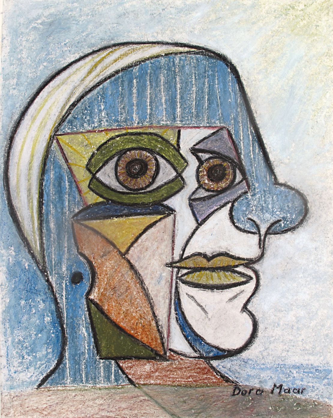 Dora Maar's portrait of Pablo Picasso in 1936