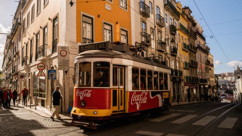 <strong>Lisbon:</strong> In operation for close to 150 years, Lisbon's network of yellow and white trams is one of the Portuguese capital's most recognizable sights. 