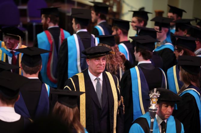 The prince was installed as chancellor of the University of Huddersfield in 2015.