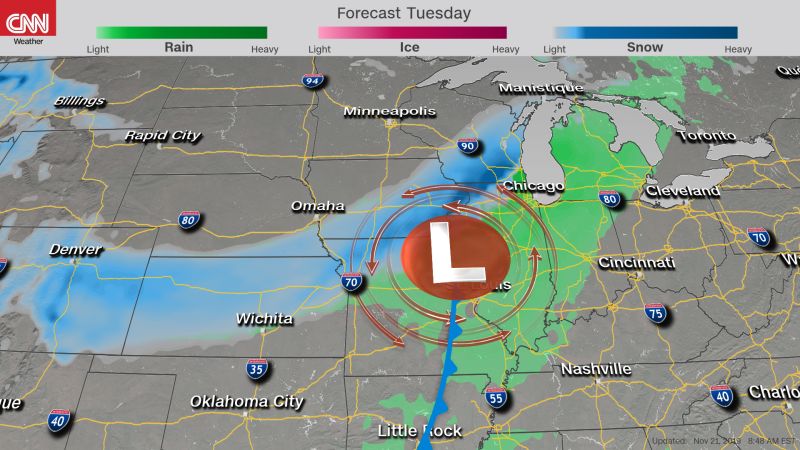 Thanksgiving Weather: Two Big Storms Could Snarl Travel Next Week | CNN