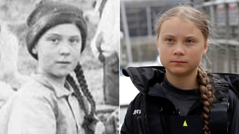 Greta Thunberg Has A 19th Century Lookalike So Naturally People Think She S A Time Traveler Cnn