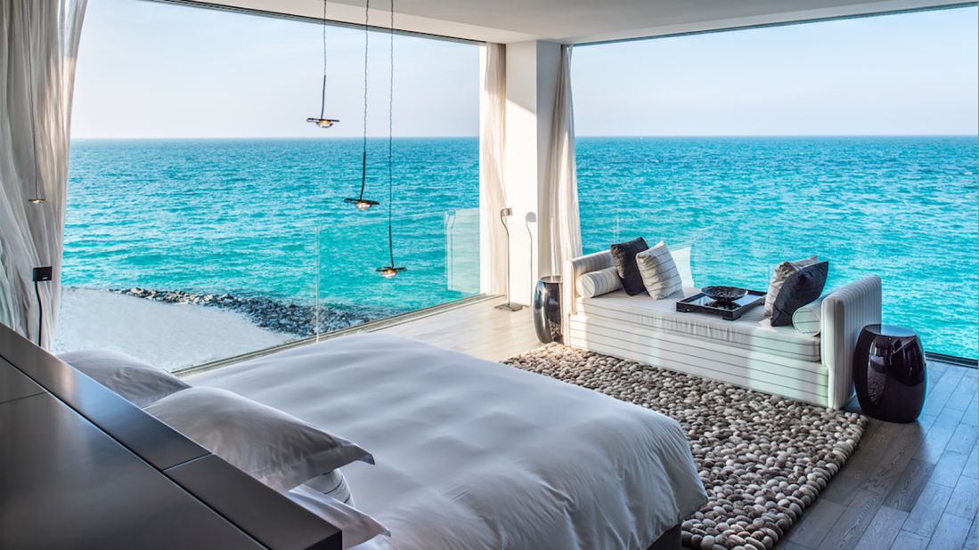 <strong>Splendor on sea: </strong>Rivaling the likes of the mansions in the Hollywood Hills and the over-water villas in the Maldives, these plush boltholes boasting six bedrooms and seven bathrooms come complete with private beaches and infinity pools. 