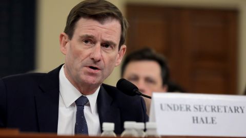 David Hale, under secretary of state for political affairs, testifies before the House Intelligence Committee