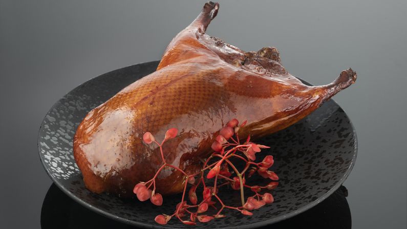 <strong>Lucky duck:</strong> Hakkasan offers diners the signature Peking duck with beluga caviar for around $550. The famous dish is a favorite with the city's flashy gastronomes. 